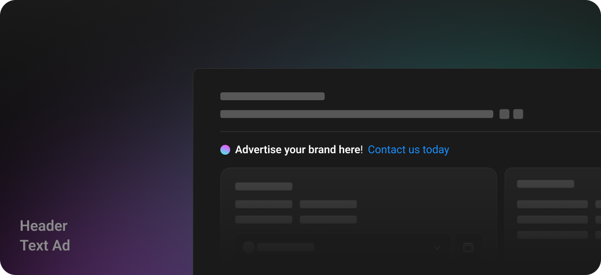 Header Text Ad